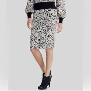 RACHEL Rachel Roy Leopard Print Pencil Skir